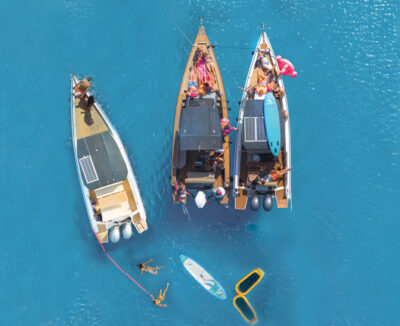 Guests enjoying a semi-private yacht cruise in Protaras, Cyprus